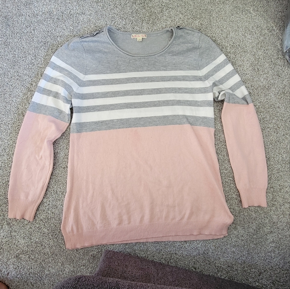 It's Our Time Sweater with Button Details